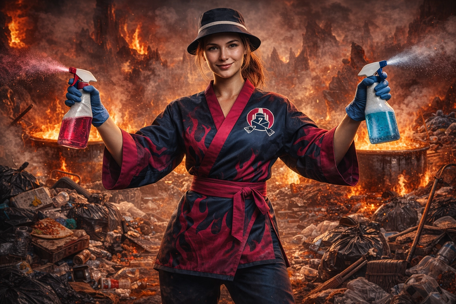 Professional cleaner handling a heavy cleaning job in Wells